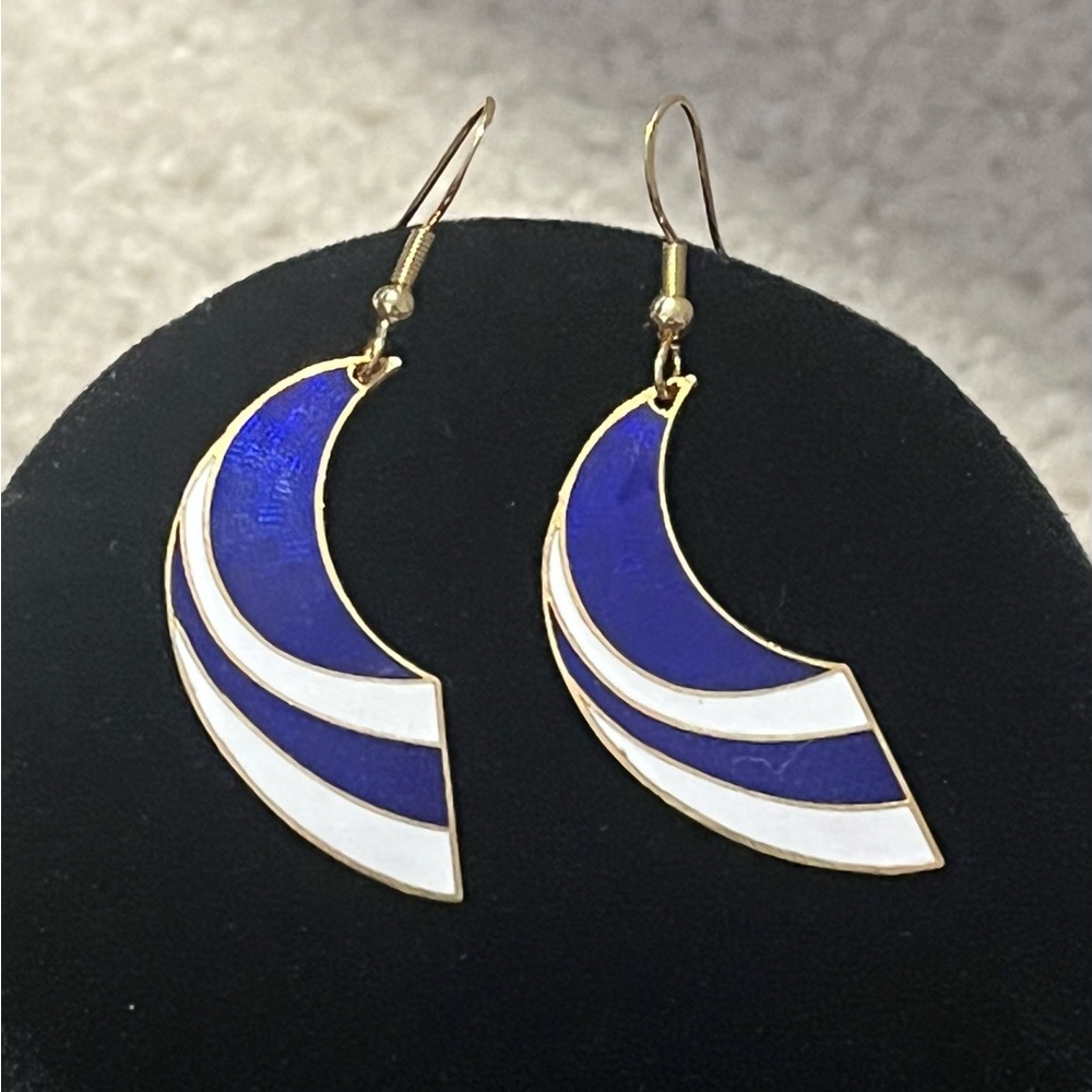 Vintage Cloisonné Earrings